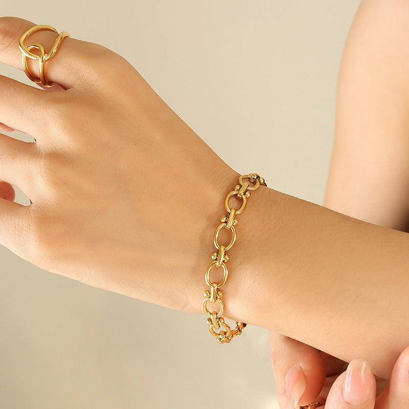 Thick chain bracelet jewelry accessories