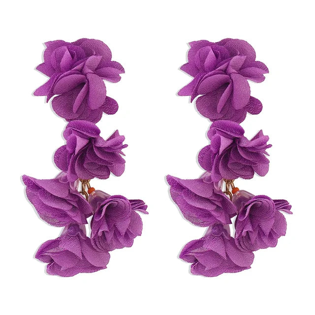 Colorful Flower Earrings Bohemian Style Earrings