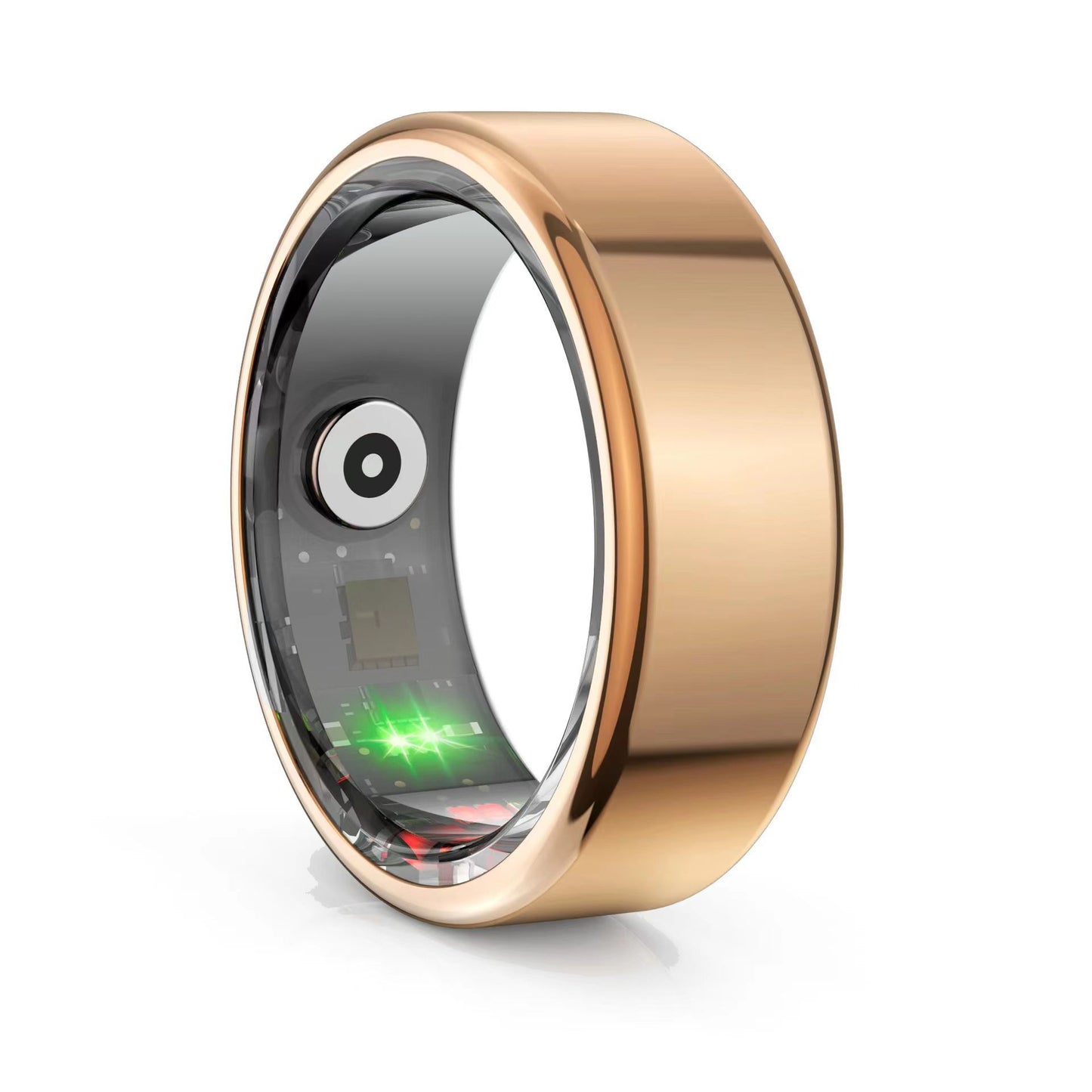 Smart Ring Blood Pressure Sleep Monitoring Waterproof Sports Fitness Tracker Military Grades Titanium Steel