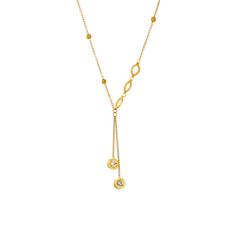 Titanium steel irregular necklace