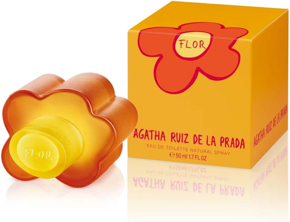 Agatha Ruiz de la Prada Perfumes - Flor, Eau de Toilette for Women - Long Lasting - Fresh, Young and Modern Fragrance - Fruity and Floral Tones - Perfect for the Day - 50 ml