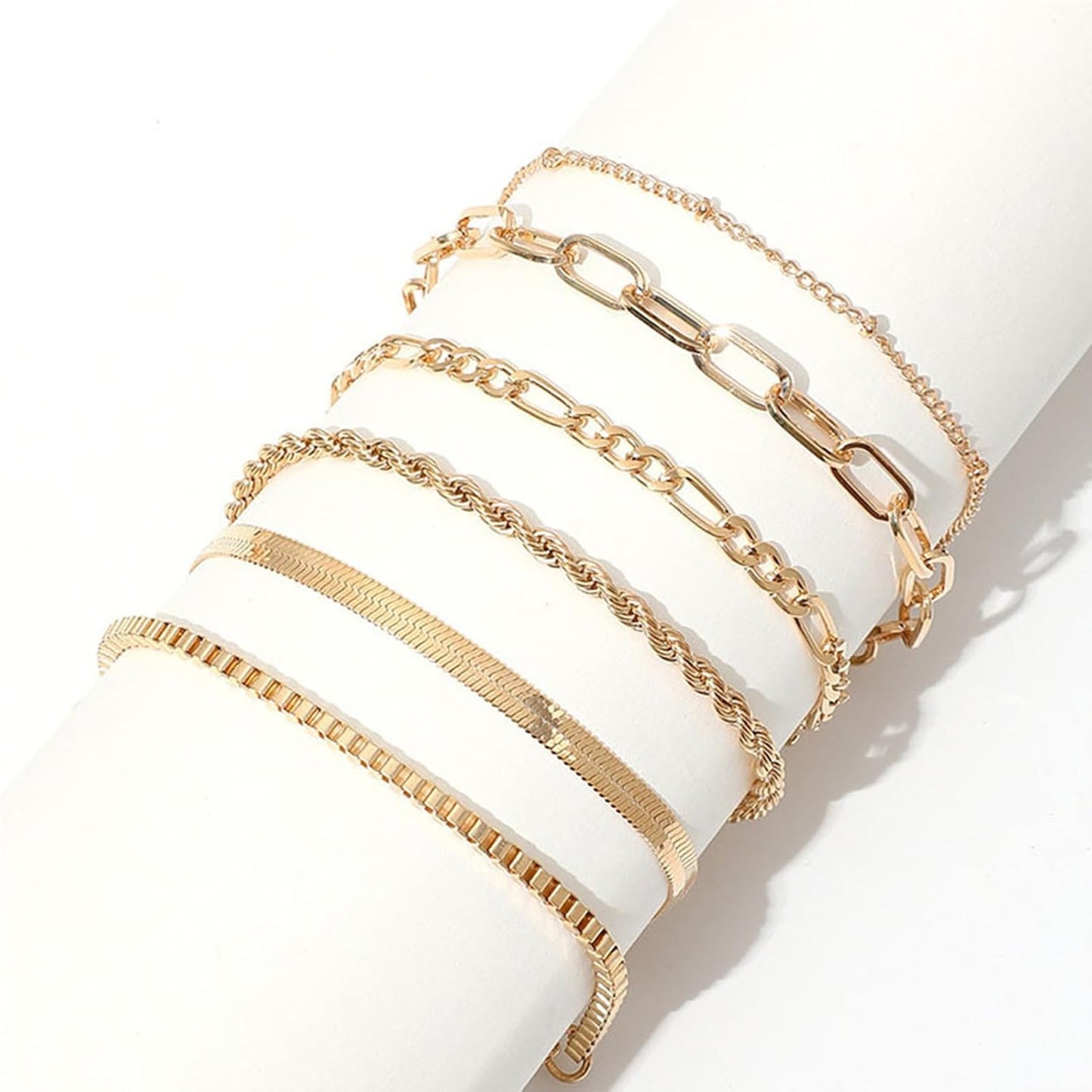 6 delar armband rostfritt stål