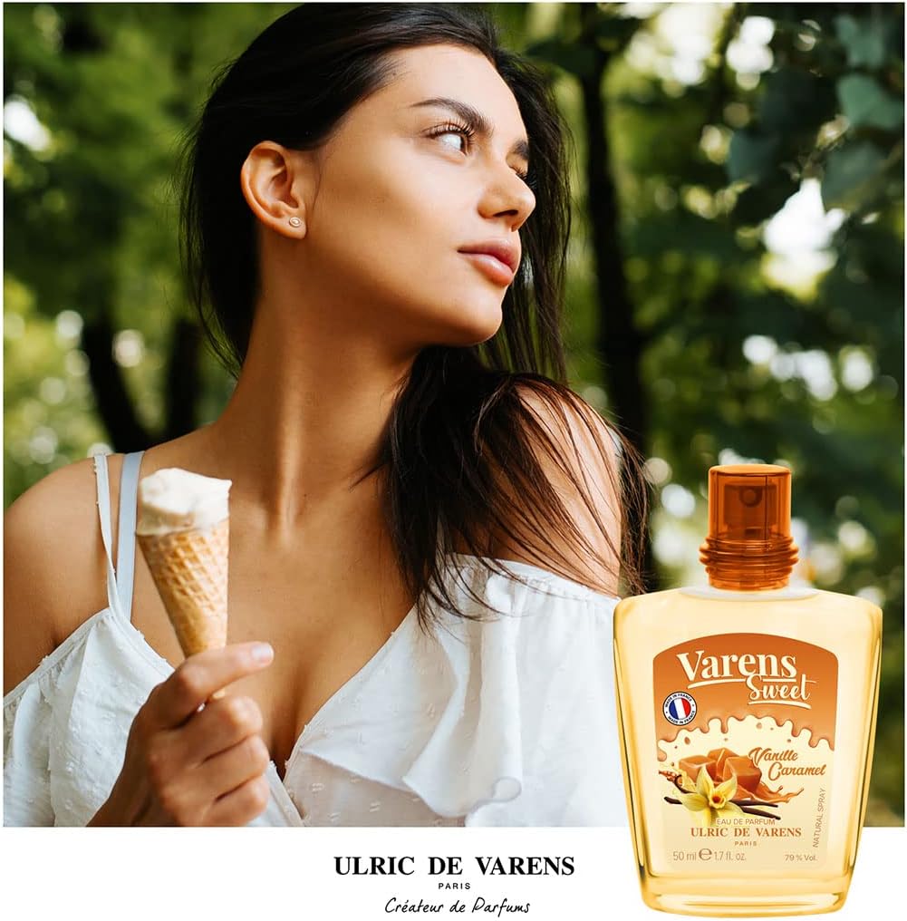 Eau de Parfum Varens Sweet Vanilla Caramel - Gourmand, Caramel, Vanilla - Women's Perfume - Spray - Made in France - 50 ml