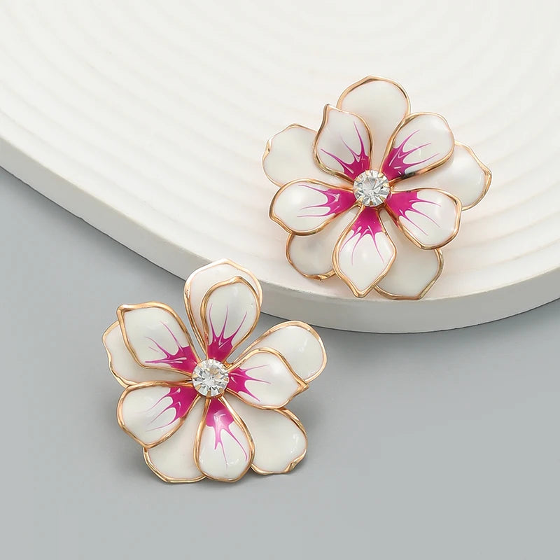 Alloy Flower Earrings