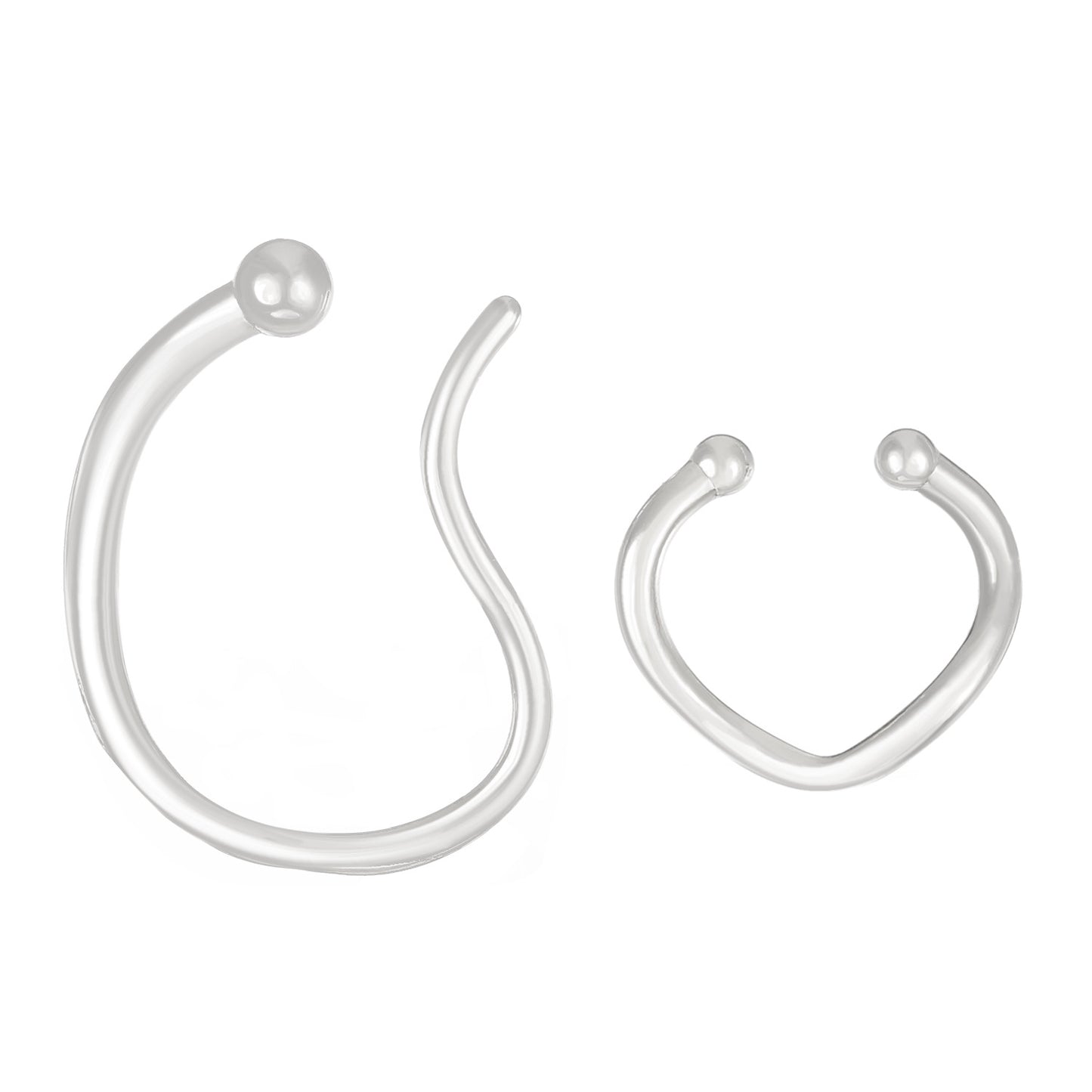 Twisted alloy ear bone clip with ins style design and temperament, ear clip without ear holes