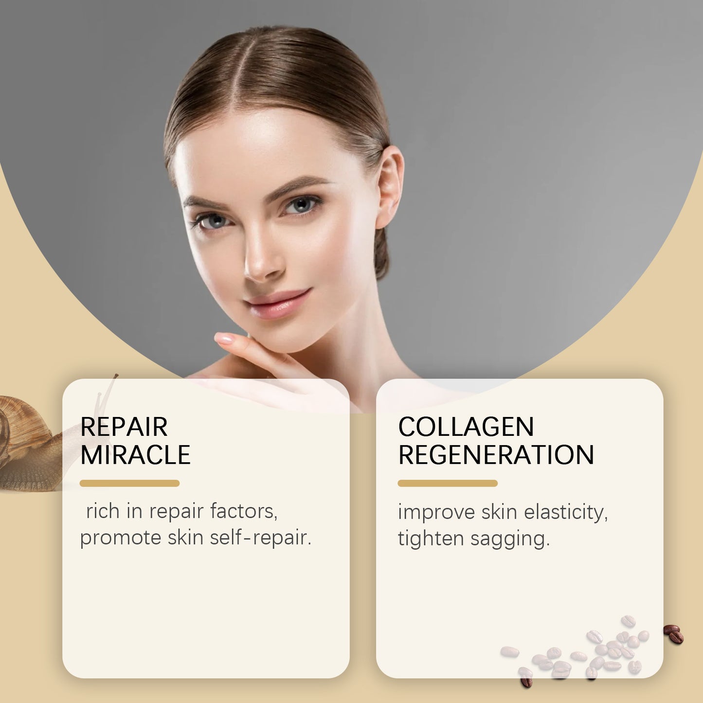 Ouhoe Snail Brightening Essence Surface Hydrating, Moisturizing, Firming, Brightening And Rejuvenating Serum