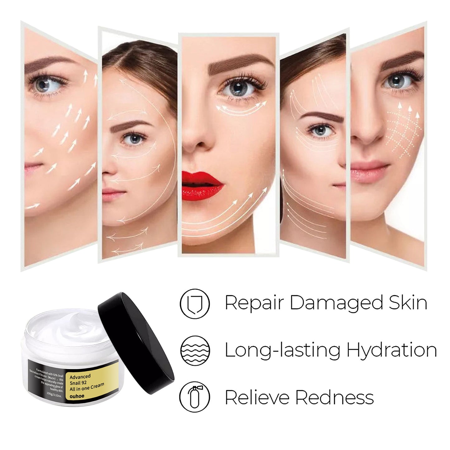 Snail Cream Gentle, Nourishing, Hydrating And Firming Facial Skin Moisturizing Care Essence