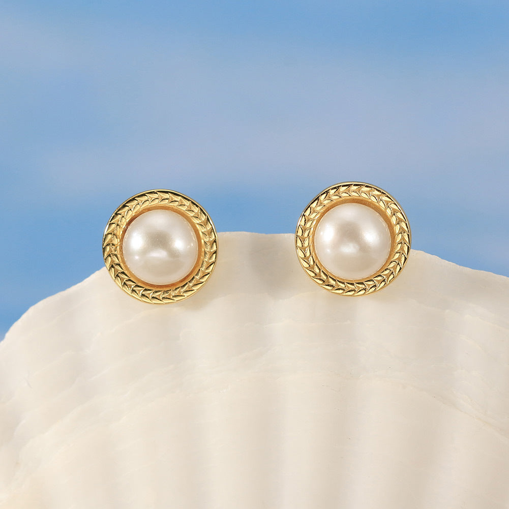 925 sterling silver earrings, elegant and luxurious style, freshwater pearl earrings