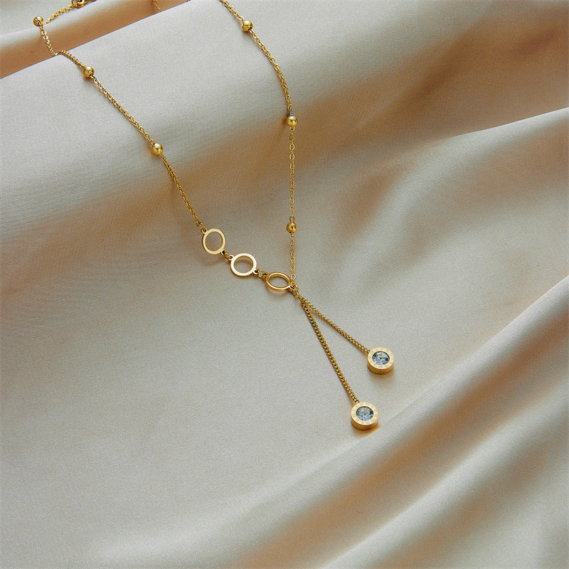 Titanium steel irregular necklace